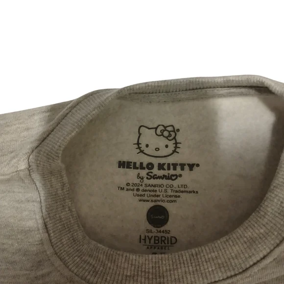 Hello Kitty Gray Pullover Sweatshirt - Size M - NWOT - Picture 3 of 8